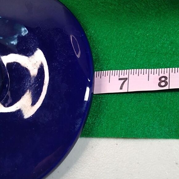 Vintage Rosenthal Netter Cobalt Blue Art Pottery Kitchen Ceramic Cookie Jar - Picture 9 of 10